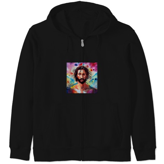 Discover Jesus Christ Is Faith Zip Hoodies