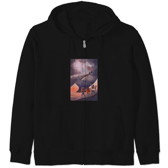 Discover Heliski Zip Hoodies