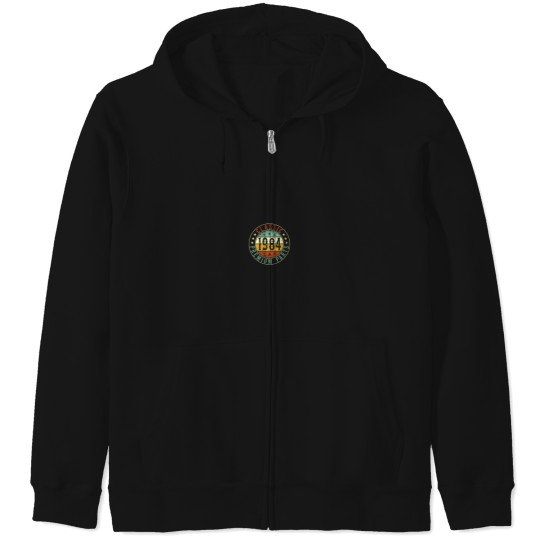 Discover 1984 Birthday Premium Parts Classic Born In 1984 Zip Hoodies
