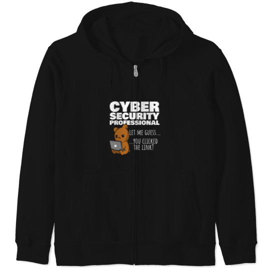 Discover You Clicked The Link Funny Cybersecurity.png Zip Hoodies
