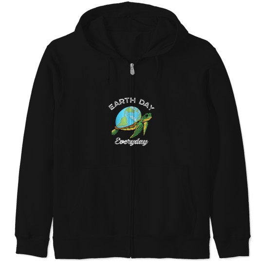 Discover Sea Turtle World Earth Day Everyday Zip Hoodies