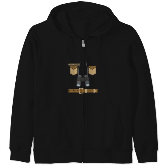 Discover Zookeeper Costume Zookeeping Wildlife Animal Saf Zip Hoodies
