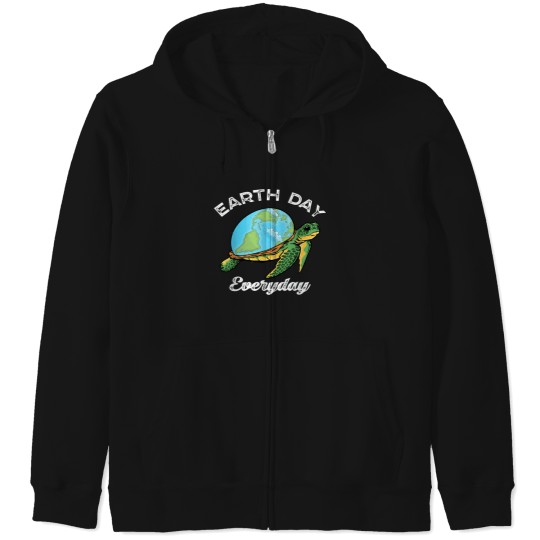 Discover Sea Turtle World Earth Day Everyday T-Shirt Zip Hoodies