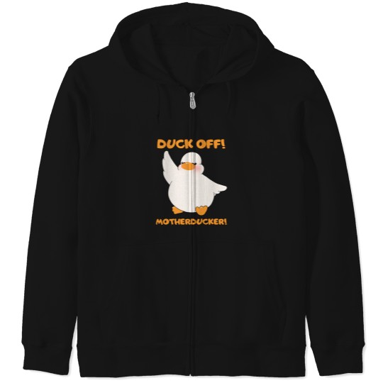 Discover Duck Off Motherducker Cute Duckling Baby Goose 2 Zip Hoodies