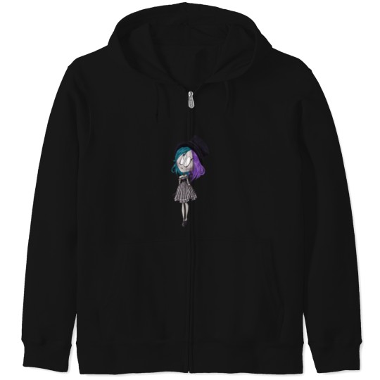 Discover Lolita With Stripes Zip Hoodies