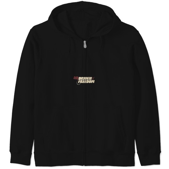 Discover Driven Freedom - Car Typography Zip Hoodies