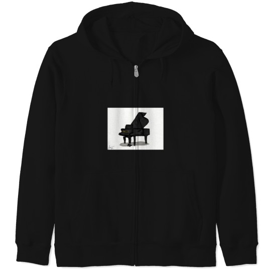 Discover Piano Sticker (2) Zip Hoodies