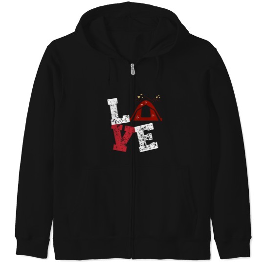Discover i love camping apparel for camping lovers Zip Hoodies