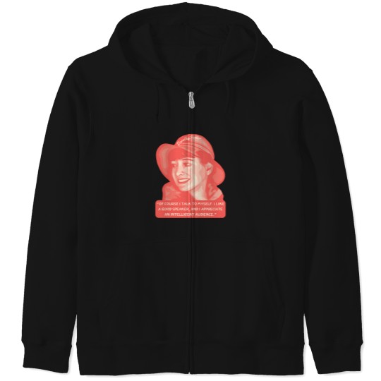 Discover Dorothy Parker Portrait And Quote Zip Hoodies