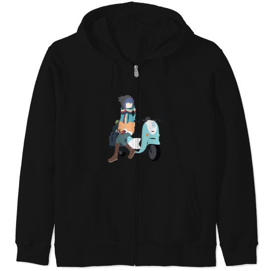 Discover Yuru Camp△ - Shima Rin and Scooter Zip Hoodies