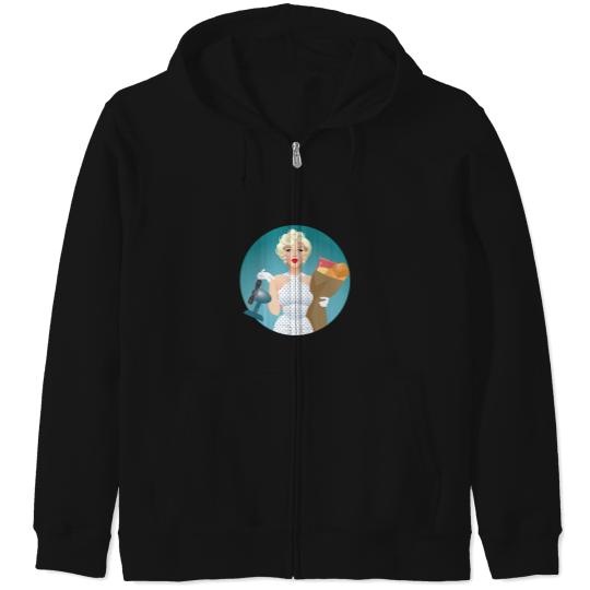 Discover The girl Zip Hoodies