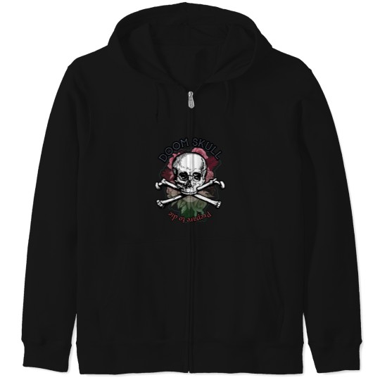Discover Roses And Skulls Zip Hoodies
