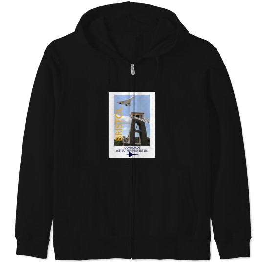 Discover Concorde - G-BOAF Return To Bristol 2003 Zip Hoodies