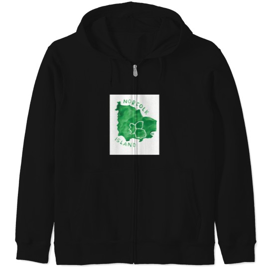 Discover Norfolk Island 1402 Zip Hoodies