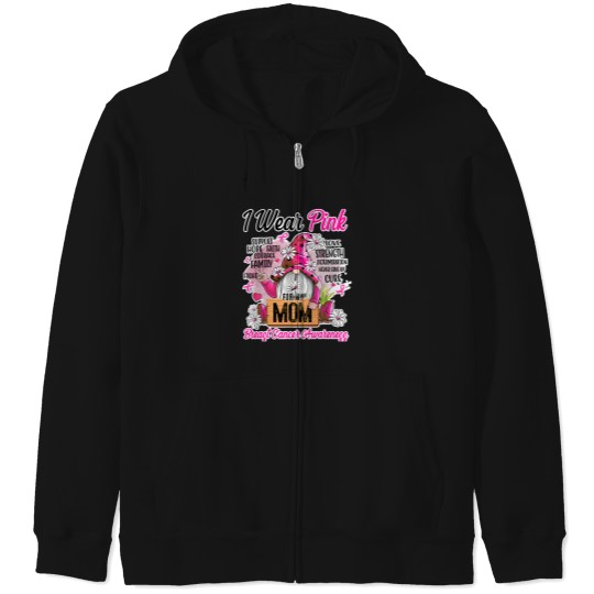 Discover I Wear Pink My Mom Pink Gnomes Truck T-Shirt Zip Hoodies