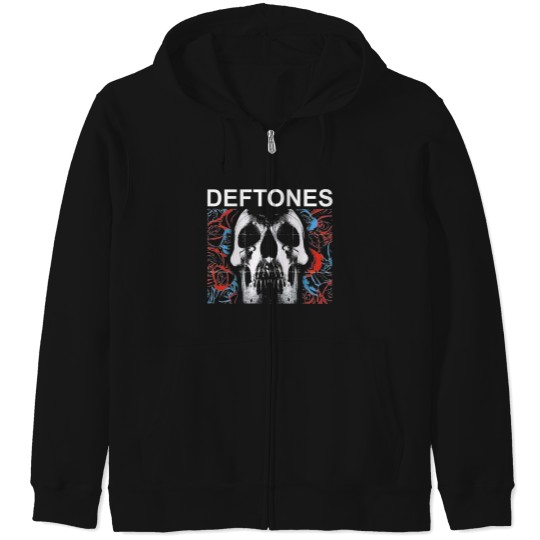 Discover Deftone Skull Rose Zip Hoodies