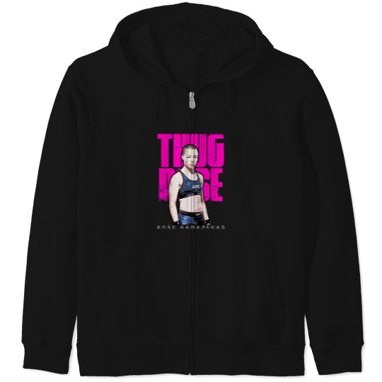 Discover Thug Rose Zip Hoodies