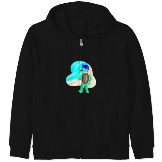 Discover Danvant- Turtle in the sea Zip Hoodies