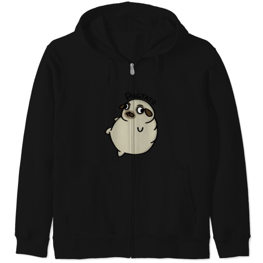 Discover Pugtato (1) Zip Hoodies