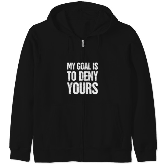 Discover Lacrosse Gift Player Box Field Lacrosse Goalie Zip Hoodies