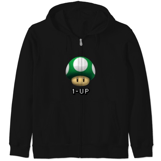 Discover 1 Up Shroom T-Shirt Zip Hoodies