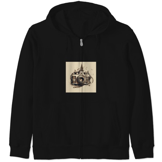 Discover Vintage Camera  1 T-Shirt Zip Hoodies