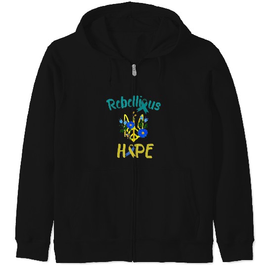 Discover Rebellious Hope 3 Zip Hoodies