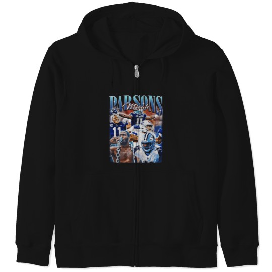 Discover Micah Parsons Football Vintage Style Zip Hoodies