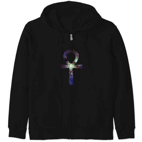 Discover Kid Cudi Galaxy  Star Forming Region NGC-3603 [Blue]  Ankh Sticker Zip Hoodies