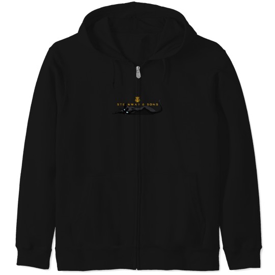 Discover Piano Cat T-Shirt Zip Hoodies