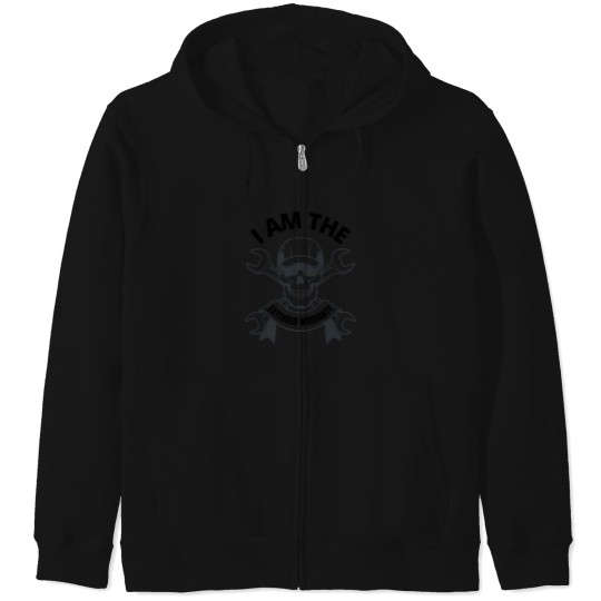 Discover I Am The Warranty Extended Warranty Funny Wrench Skull 3031 Zip Hoodies
