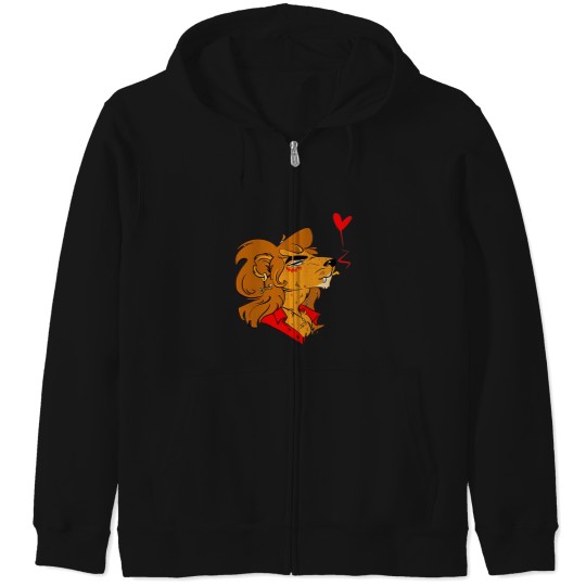 Discover Animal AU  Billy Lion Zip Hoodies