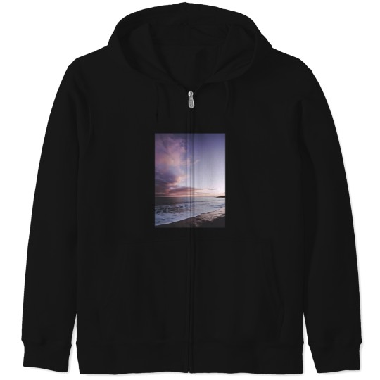 Discover Pink Sandy Beach Zip Hoodies