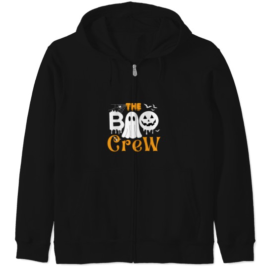 Discover The Boo Crew Halloween Family Matching Zip Hoodies