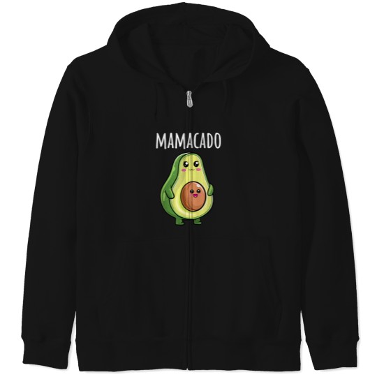 Discover Pregnancy-Announcement-Shirts-Women-Mom-Funny-Mamacado-T-Shirt Zip Hoodies