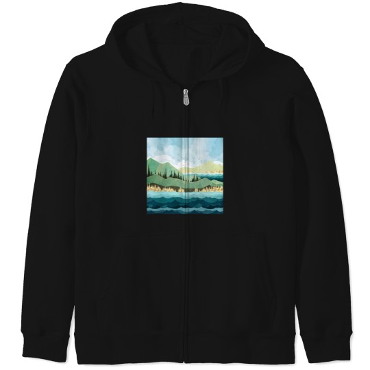 Discover Autumn Shore Zip Hoodies