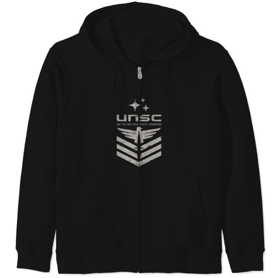 Discover United Nations Space Command - Halo Zip Hoodies