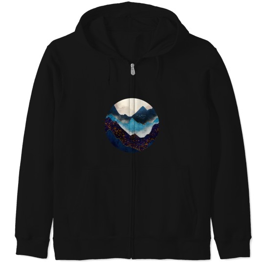 Discover Indigo Peaks Zip Hoodies