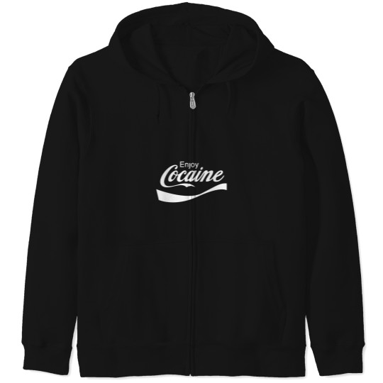 Discover Enjoy Cocaine T-Shirt Zip Hoodies