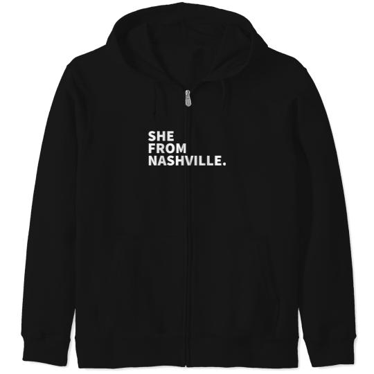 Discover She From Nashville TN Zip Hoodies