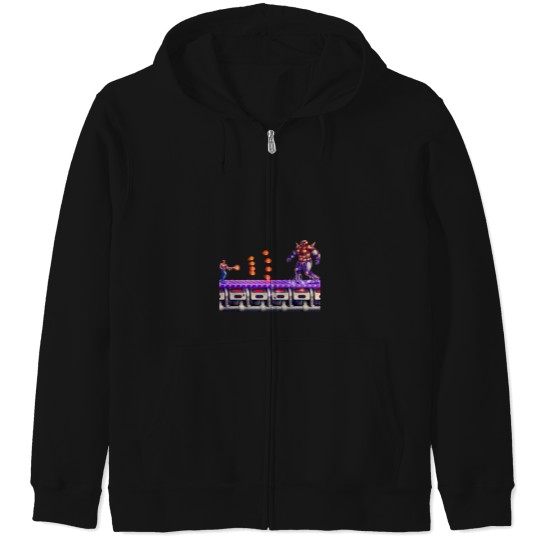 Discover Contra Boss Zip Hoodies