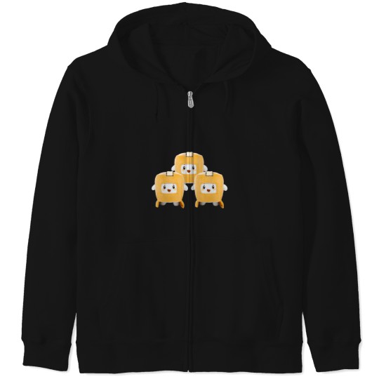 Discover o I am 3 Boxy lankybox Zip Hoodies