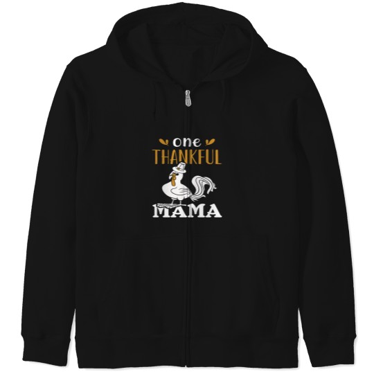 Discover Thanksgiving I Am The Mama Turkey, I Am The Mama TurkeyPremium Thanksgiving Gift Essentia Zip Hoodies