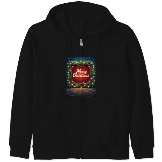 Discover Merry-Christmas-Active-T-Shirt-(100) Zip Hoodies