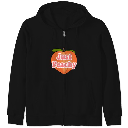 Discover Just Peachy Zip Hoodies