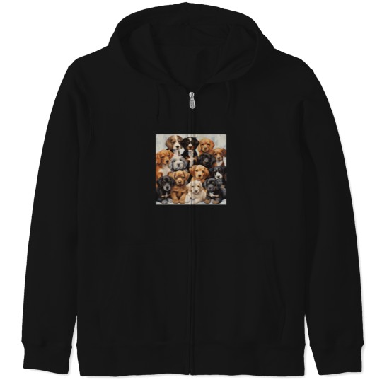 Discover A-Lot-Of-Puppies T-Shirt Zip Hoodies