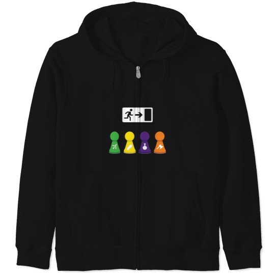 Discover Shopping Center Exit Zip Hoodies