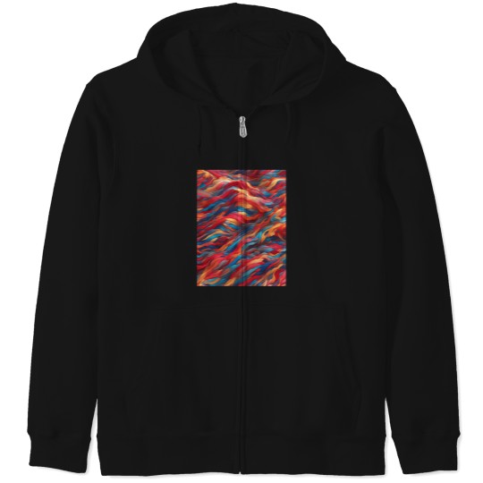 Discover Marvelous-Colorful-Line-Pattern-(9) T-Shirt Zip Hoodies