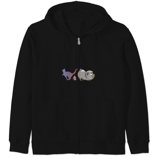 Discover Cats And Dogs Against Trump Zip Hoodies