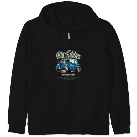 Discover Ford1 Pop Hot RodCar Dragster Active Zip Hoodies